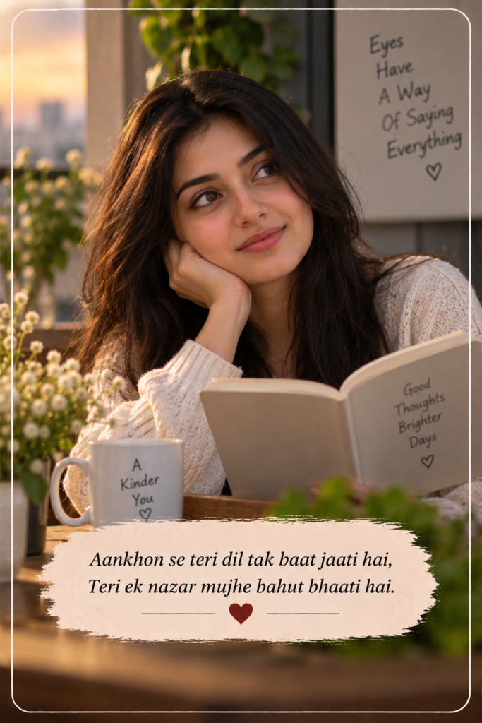 2 line shayari on eyes in english