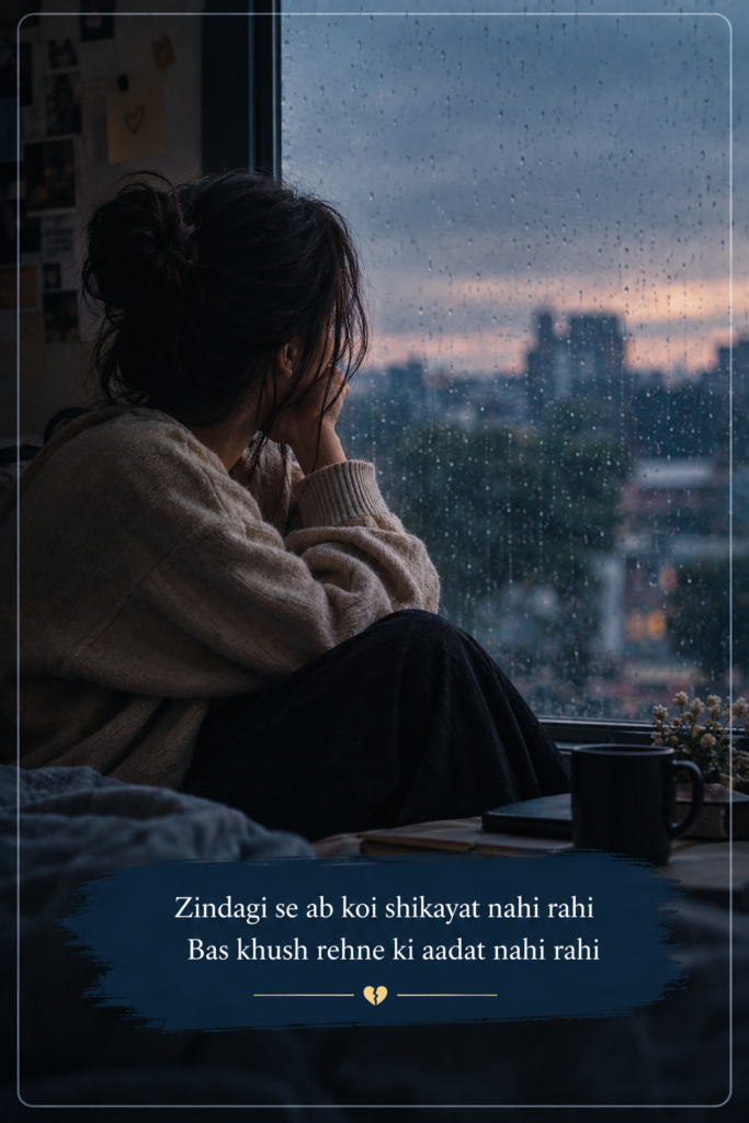 Sad Shayari 😭 Life 2 Line English