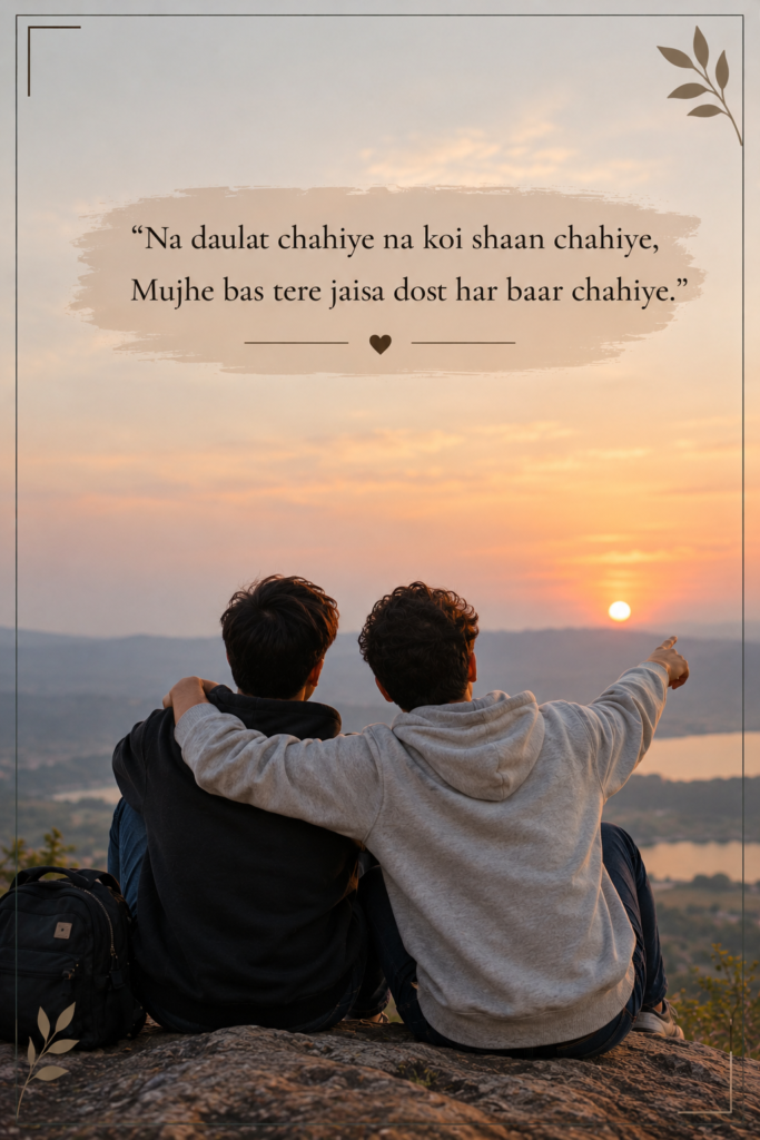 best friend shayari in english 2 line