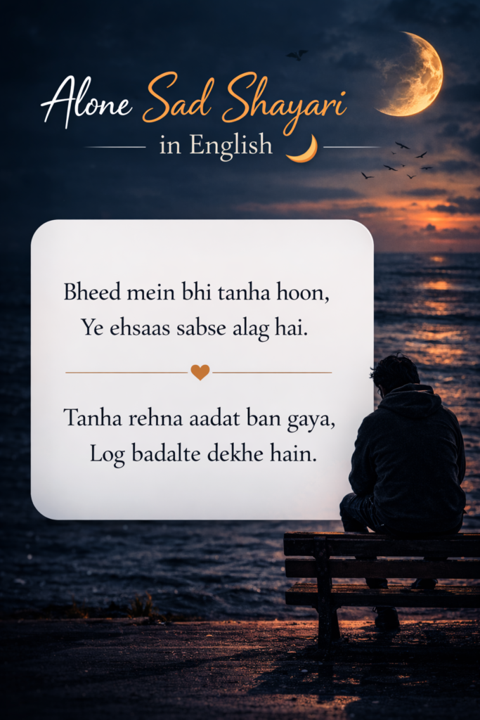 Alone Sad Shayari in English