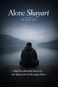 Alone Shayari in English