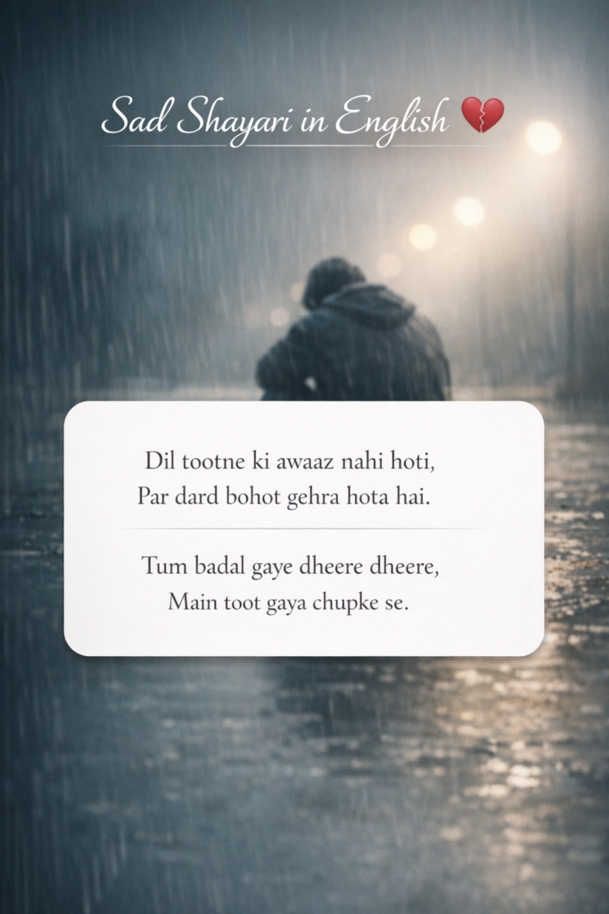 Sad Shayari in English