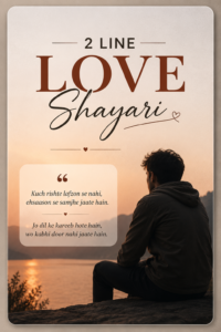 2 Line Love Shayari in English