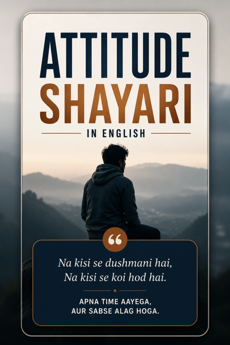 Attitude Shayari in English