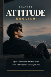 Attitude Shayari English
