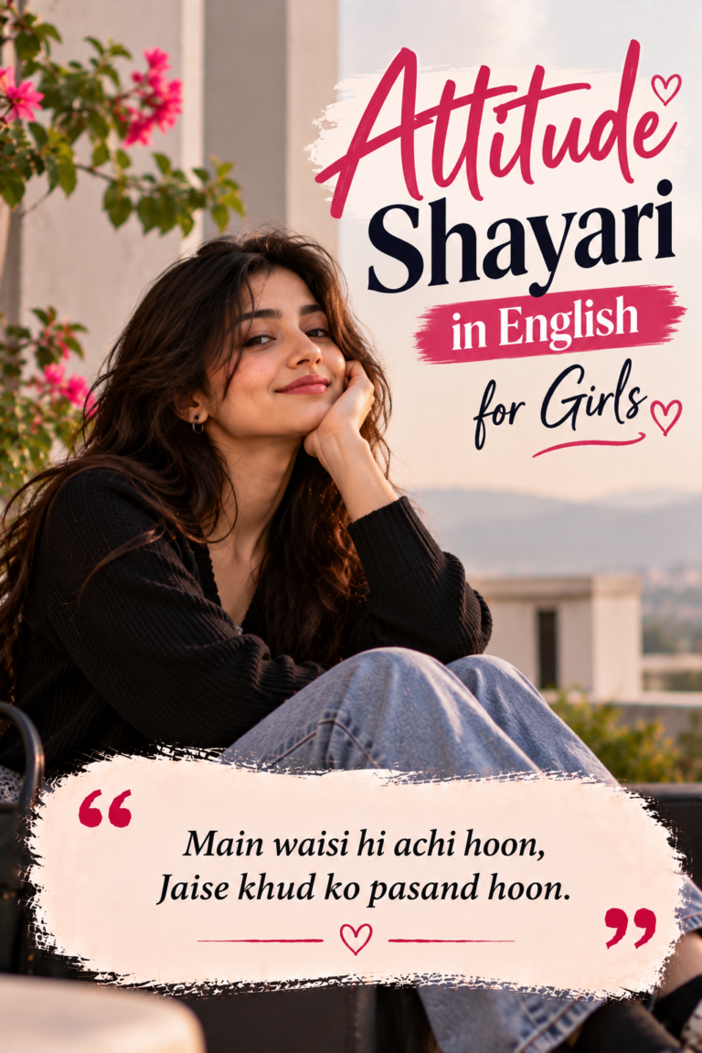 Attitude Shayari in English for Girls