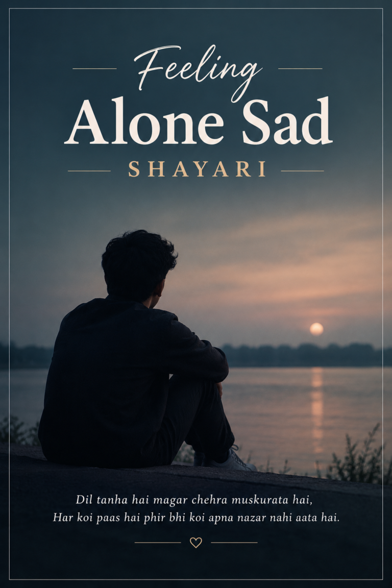 Feeling Alone Sad Shayari in English