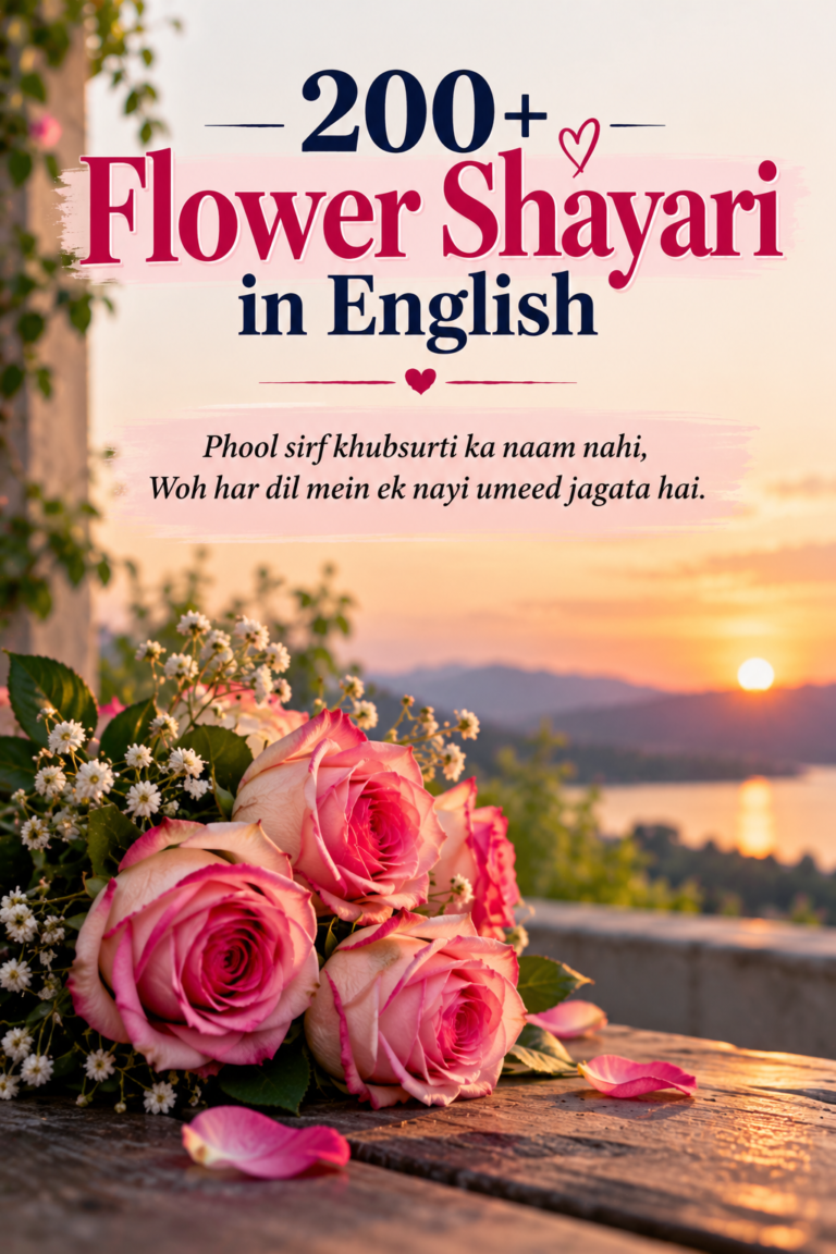 Flower Shayari in English