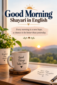 Good Morning Shayari in English