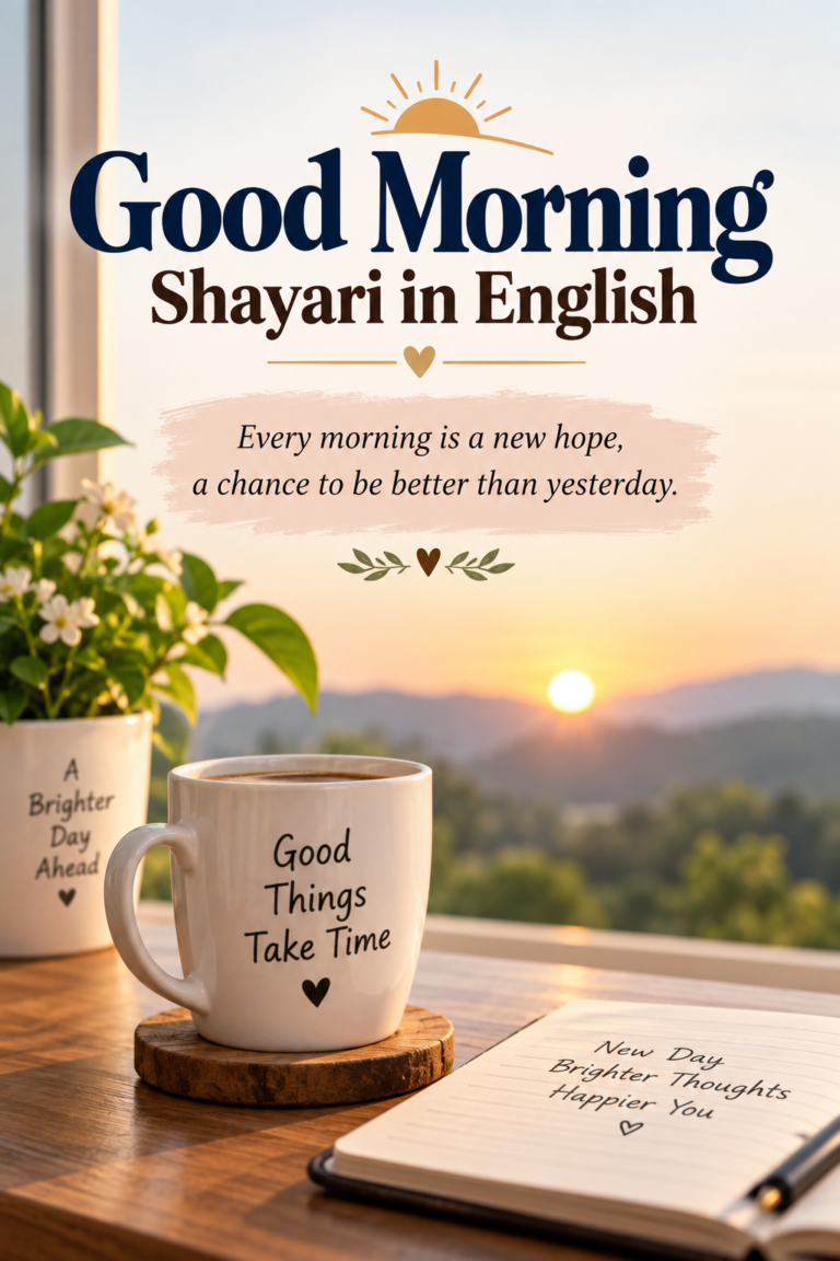 Good Morning Shayari in English