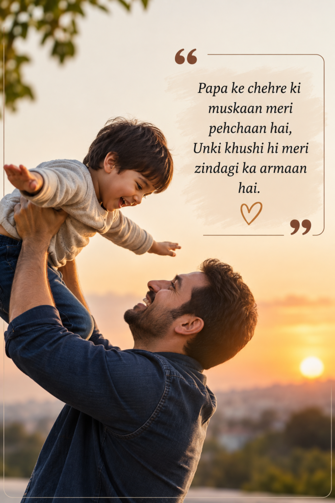 Papa Ke Liye Shayari in English