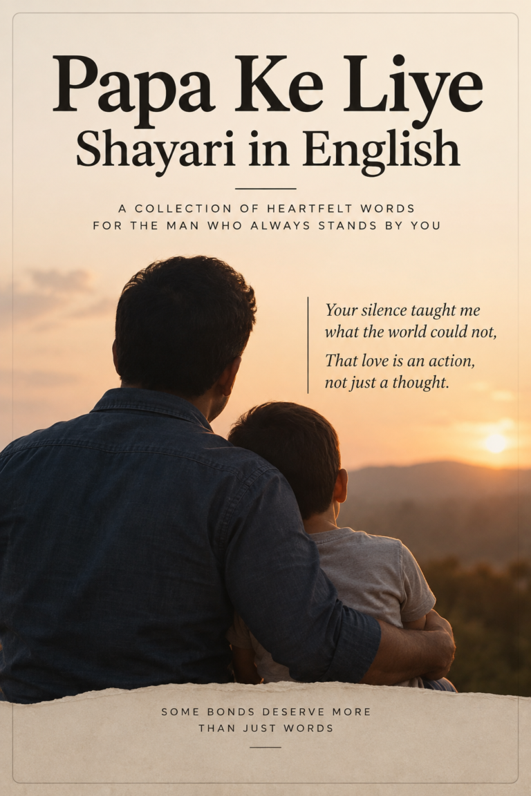 Papa Ke Liye Shayari in English