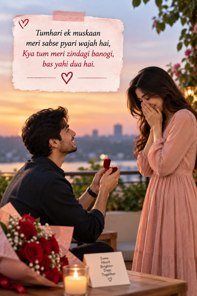 Propose Shayari in English