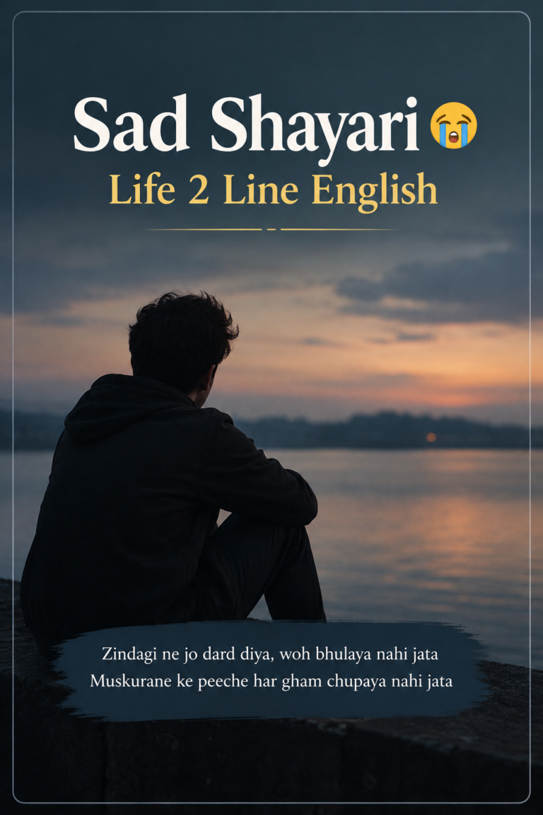 Sad Shayari 😭 Life 2 Line English
