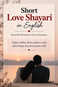 Short Love Shayari in English
