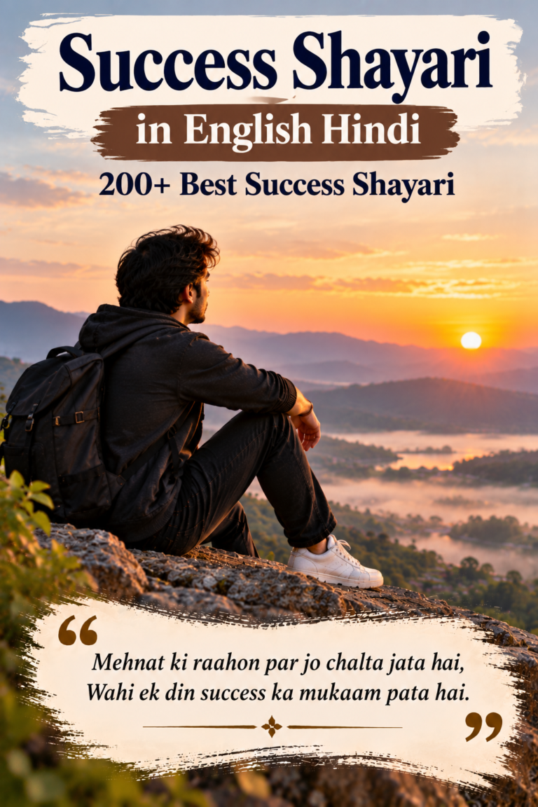 Success Shayari in English Hindi
