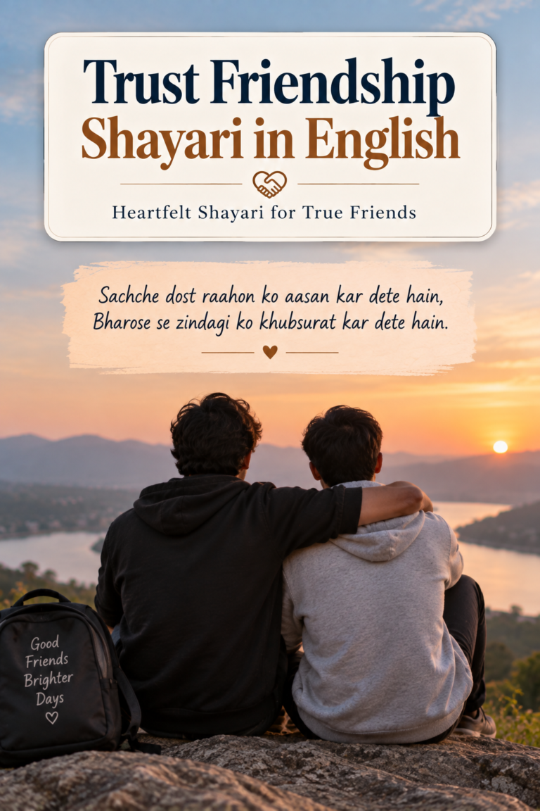 Trust Friendship Shayari in English