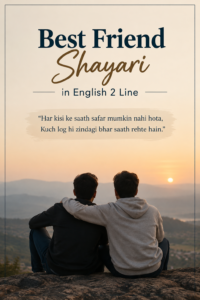best friend shayari in english 2 line