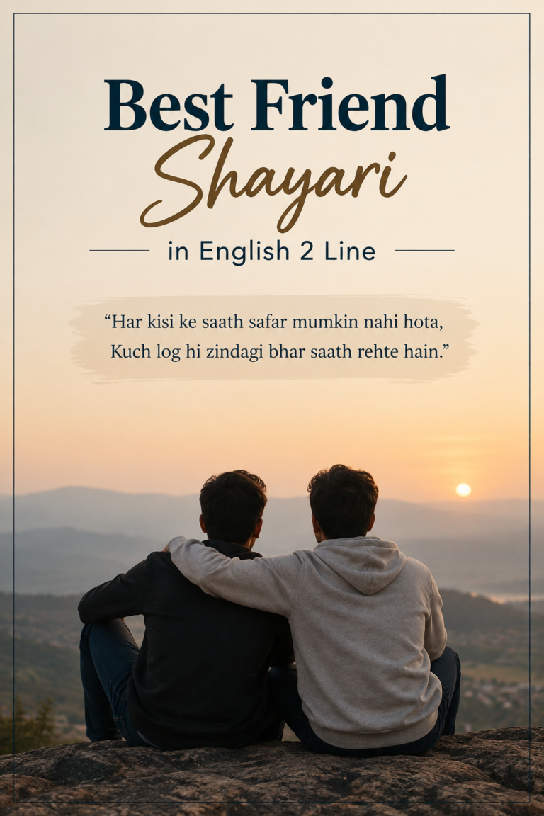 best friend shayari in english 2 line