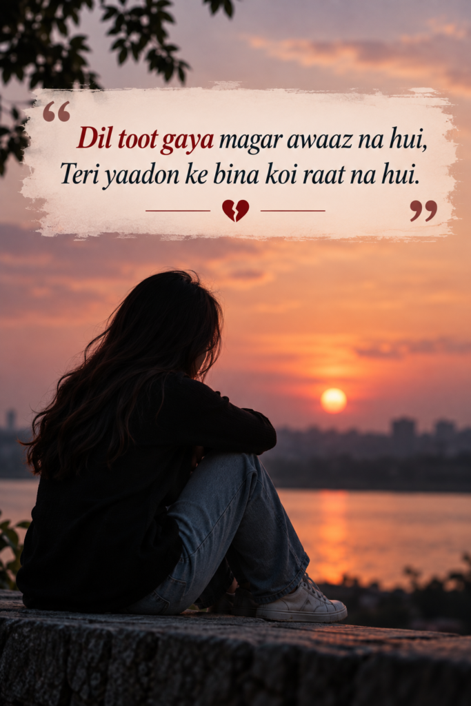Heart Broken Shayari in English
