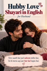 Hubby Love Shayari in English for Husband