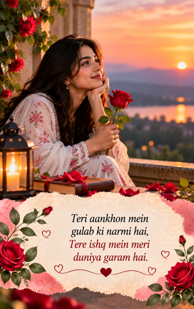 Two Line Shayari on Rose in English