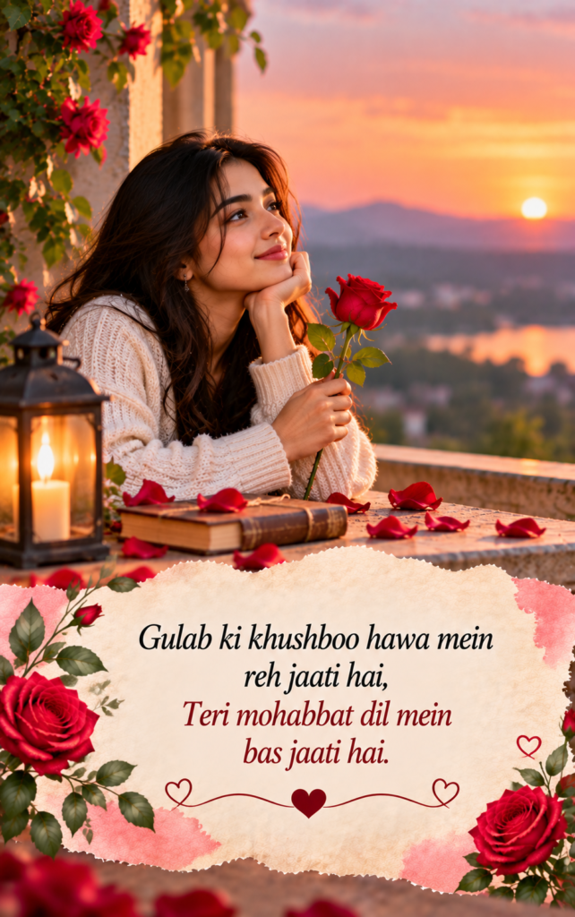 Two Line Shayari on Rose in English