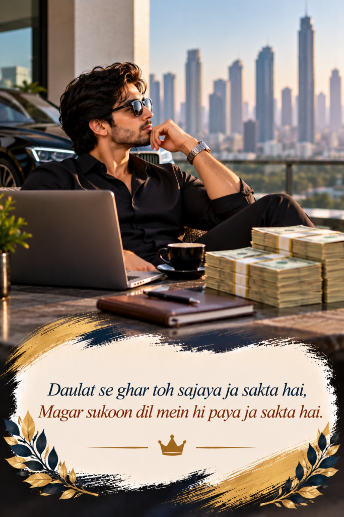 money shayari in english 