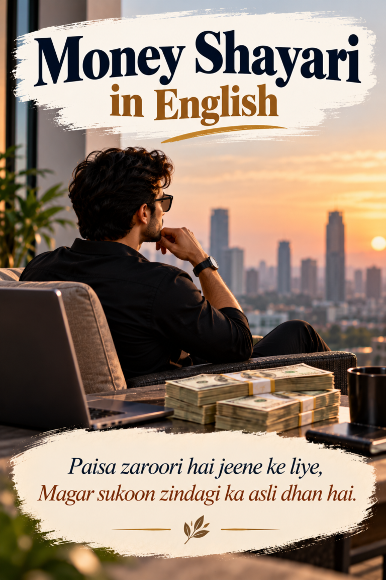 money shayari in english